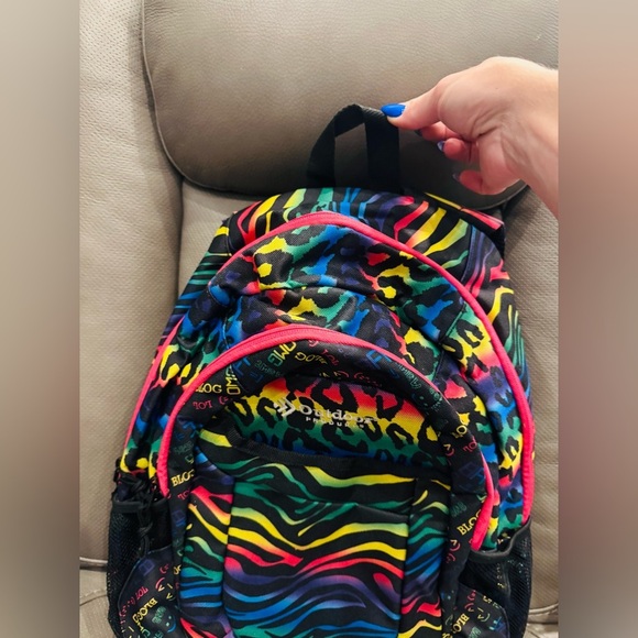 Colorful Animal Print Backpack - Picture 10 of 11